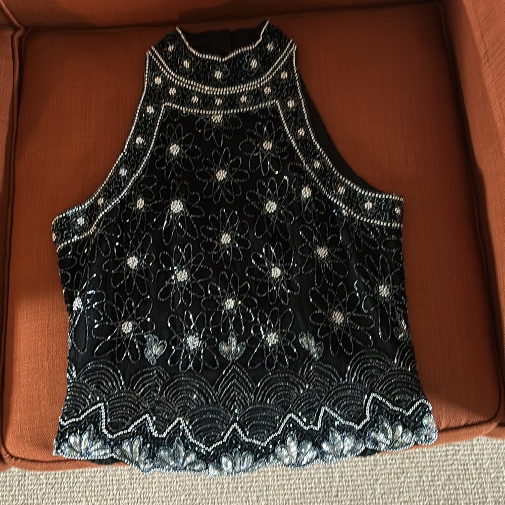Sequined Evening Top